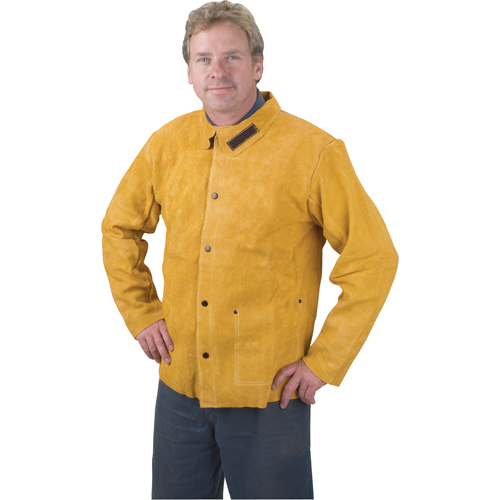 Veste de soudage, Cuir, Moyen, Golden Brown Oxymax Inc