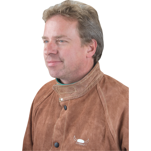 Veste de soudage, Cuir, 4T-Grand, Lava Brown Oxymax Inc