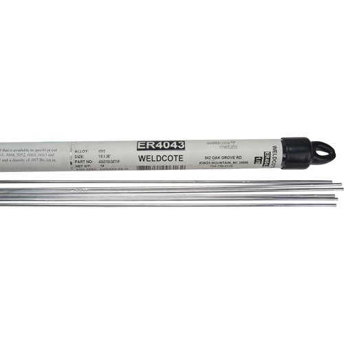 36" Cut Length TIG Rods, 1/8", Aluminum Oxymax Inc