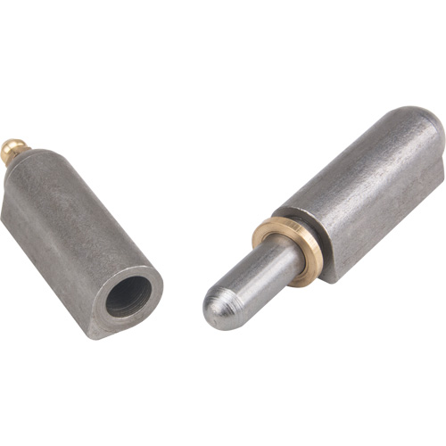 Charni&egrave;re &agrave; souder, 0,63" dia. x 3,937" lo, Acier doux a/goupille fixe en acier Oxymax Inc