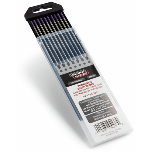 &eacute;lectrodes de tungst&egrave;ne de premi&egrave;re qualit&eacute; WX Multi-Oxide, 3/32" dia. x 7" lo Oxymax Inc