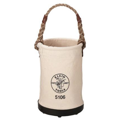 Seau &agrave; paroi droite, 14" h, Toile, Beige Oxymax Inc
