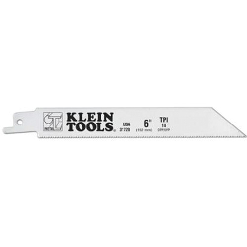 Reciprocating Saw Blades, Bi-Metal, 18 TPI, 6" L x 3/4" W Oxymax Inc
