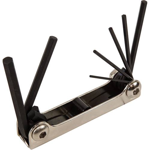 Folding Hex Key Set, 7 Pcs., Metric Oxymax Inc