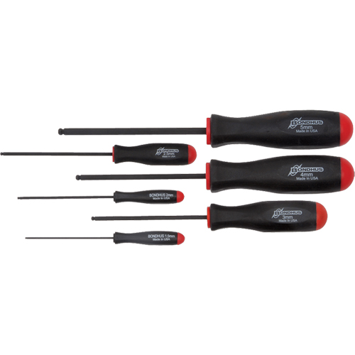 Ball Driver Screwdriver Sets - Metric, 6 Pcs. Oxymax Inc