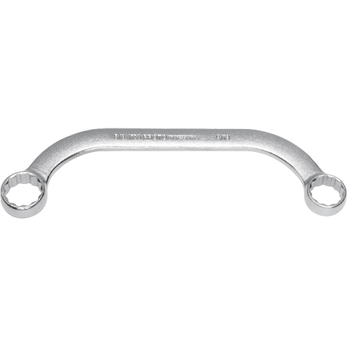 Box End Wrench, 12 Point, 5/8"/9/16", 15° Offset, Plain Finish Oxymax Inc