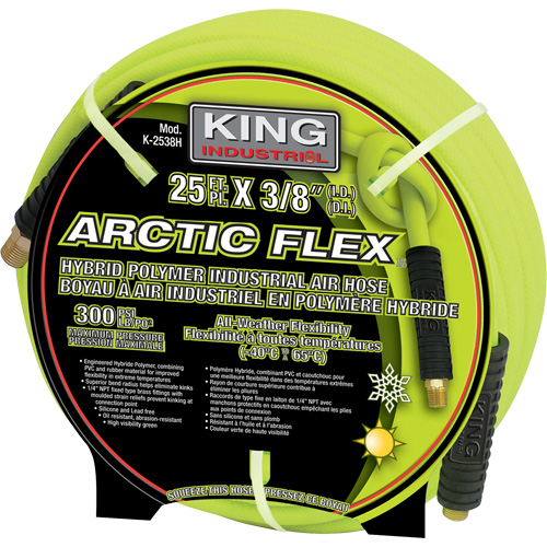 25' Hybrid Polymer Industrial Air Hose Oxymax Inc