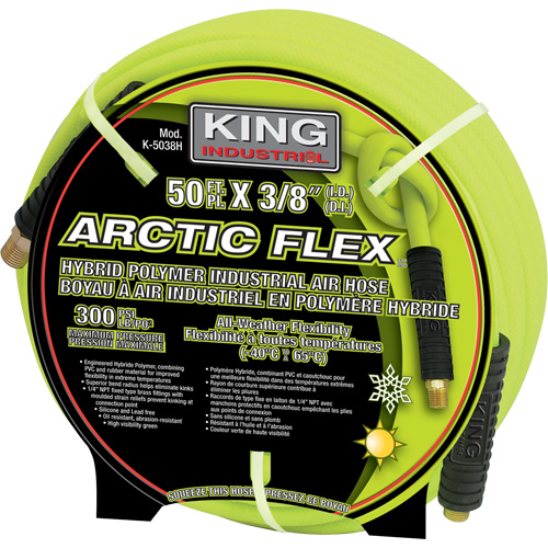 50' Hybrid Polymer Industrial Air Hose Oxymax Inc