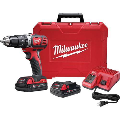 M18 Cordless Compact Hammer Drill/Driver Kit, 1/2" Chuck, 18 V Oxymax Inc