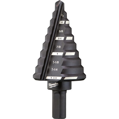Foret &eacute;tag&eacute; no 5, 1/4" - 1-3/8", Incr&eacute;ments de 1/8", Acier rapide Oxymax Inc