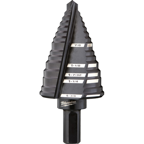 Foret &eacute;tag&eacute; no 12, 7/8" - 1-3/8", Acier rapide Oxymax Inc