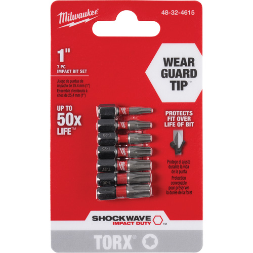 Jeu d'embouts Shockwave 1" Impact Duty Torx Oxymax Inc
