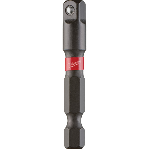 Shockwave Impact Driver Socket Adapter, 1/4" Drive Size, 1/4" Male Size, Ball, 1-7/8" L Oxymax Inc