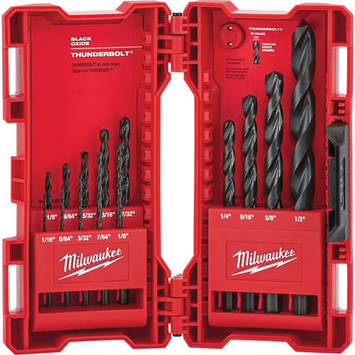 Thunderbolt&reg; Drill Bit Set, 14 Pieces, Steel Oxymax Inc