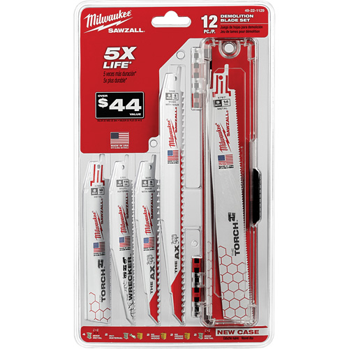 Jeu de lames de d&eacute;molition Sawzall Oxymax Inc