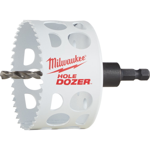 Hole Dozer Hole Saw with Arbor, 3", 1-5/8" Depth of Cut, Bi-Metal Oxymax Inc
