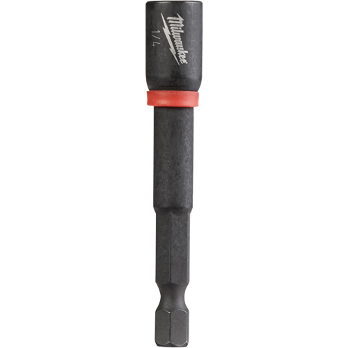 Shockwave Impact Duty Nut Driver, 1/4" Tip, 1/4" Drive, 2-9/16" L, Magnetic Oxymax Inc
