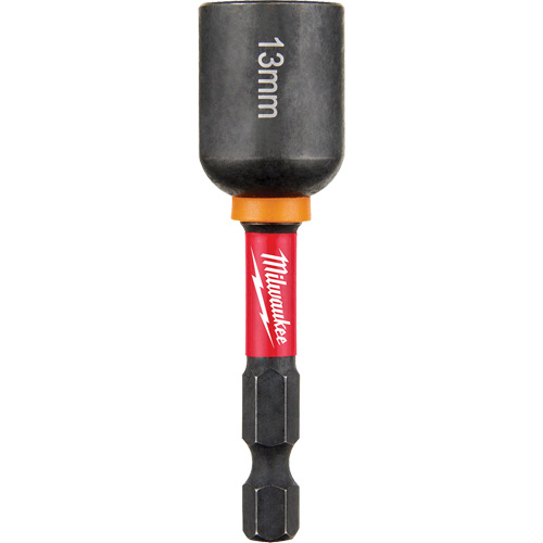 Shockwave Impact Duty Nut Driver, 1/4" Tip, 13 mm Drive, 2-9/16" L, Magnetic Oxymax Inc