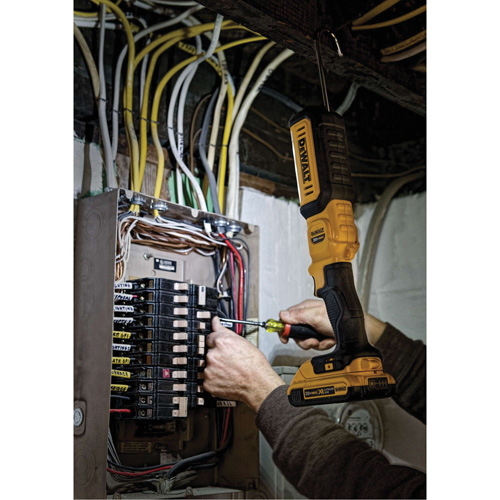 Max Cordless Hand-Held Area Light, LED, 500 Lumens, 3 Hrs. Run Time, Rechargeable Batteries, Not Included Oxymax Inc