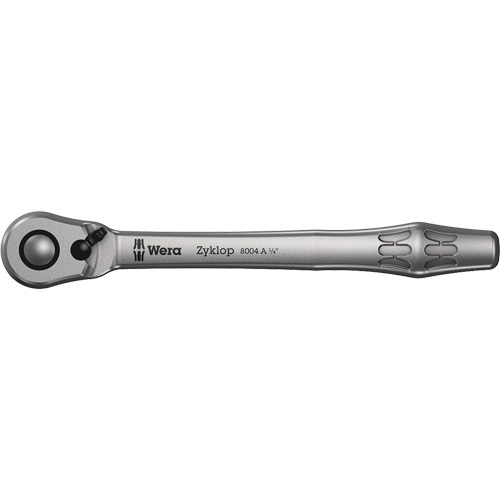 Zyklop Metal 1/4 Metal Ratchet with switch lever, 1/4" Drive, Plain Handle Oxymax Inc