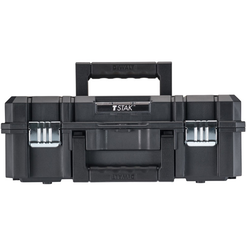 Coffre &agrave; outils avec dessus plat TSTAK II, 17-1/4" x 13" x 6-3/8", Noir Oxymax Inc