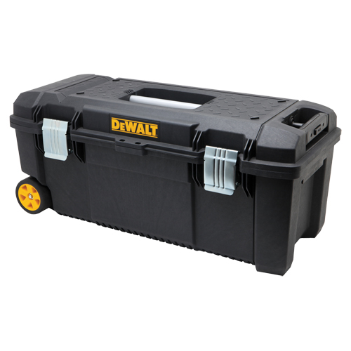 Tool Box on Wheels, 12-1/2" W x 28-1/2" D x 12" H, Black Oxymax Inc