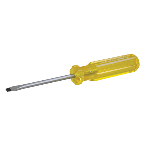 Tournevis &agrave; fente, 1/4", 8-1/4" lo, Prise Plastique Oxymax Inc