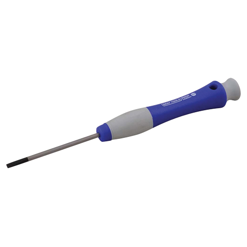 Slotted Screwdriver, 5/32" Tip, Round, 6-1/2" L, Plastic Handle Oxymax Inc