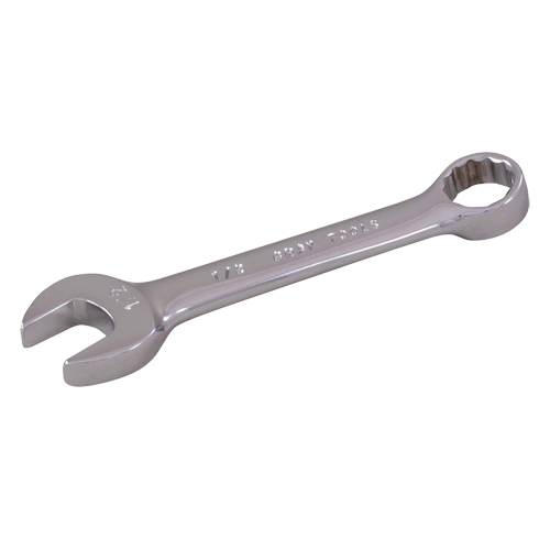 Stubby Combination Wrench, 12 Point, 1/4", Chrome Finish Oxymax Inc