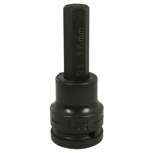 Bit Socket, Hex, 17 mm x 108 mm L, 3/4" Drive Oxymax Inc