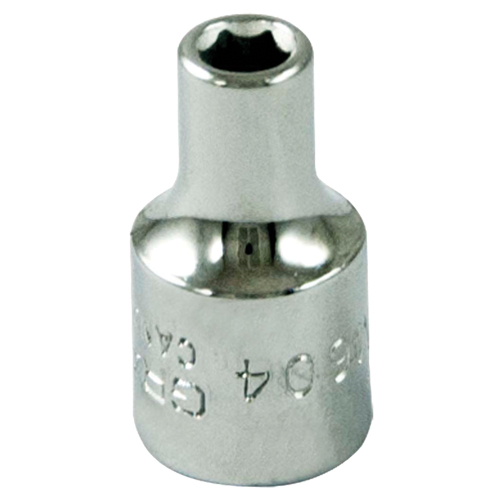 Socket, 4 mm, 1/4" Drive, 6 Points Oxymax Inc
