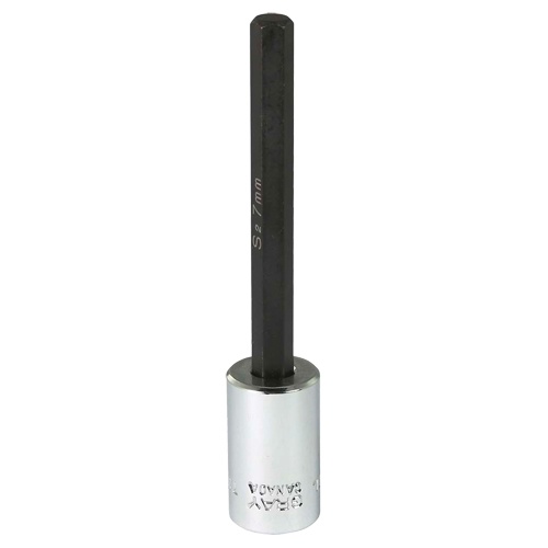 Tr&egrave;s longue douille &agrave; embout, 7 mm x 4" lo, Prise 3/8" Oxymax Inc