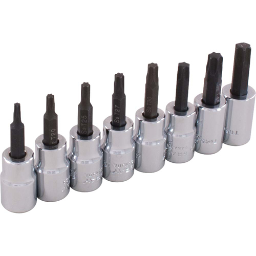 Jeu de douilles, Torx, Prise 3/8", 8 mrcx Oxymax Inc