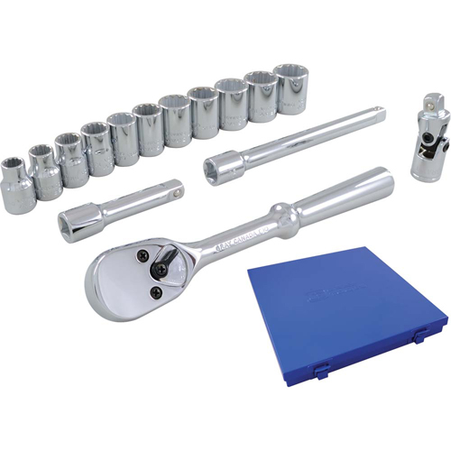 Socket & Attachment Set, 15 Pcs, 3/8" Drive Size Oxymax Inc