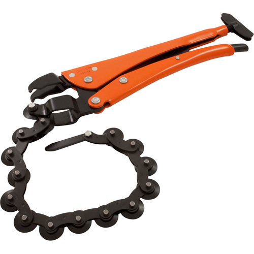 Locking Chain Pipe Cutter Pliers, 12-1/2" Length, Omnium Grip Oxymax Inc