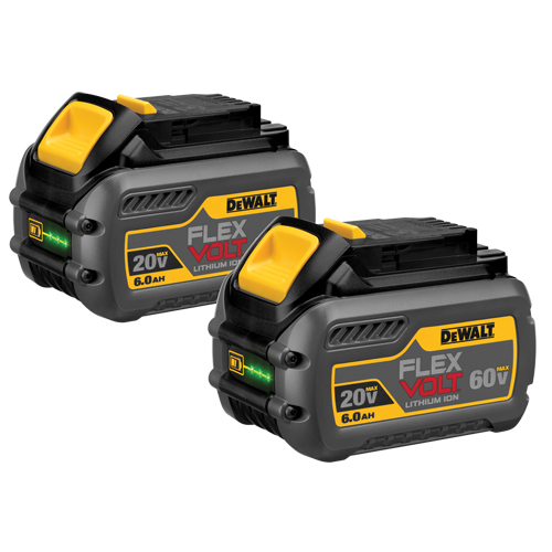 FlexVolt Batteries, Lithium-Ion, 60 V, 6 A Oxymax Inc