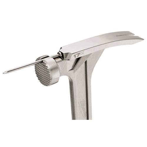 Marteau de charpente &agrave; face usin&eacute;e, 17 oz, Prise en Acier plein, 16-1/8" lo Oxymax Inc