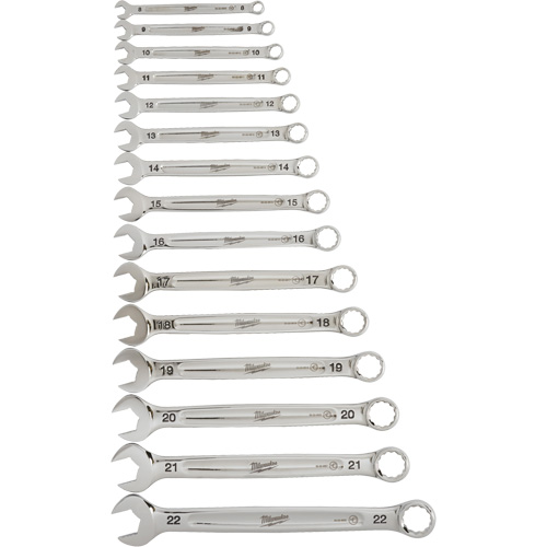 Wrench Set, Combination, 15 Pieces, Metric Oxymax Inc
