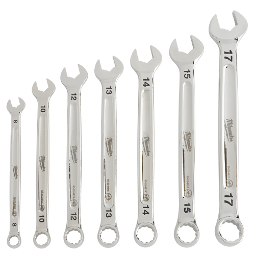 Combination Wrench Set, Combination, 7 Pieces, Metric Oxymax Inc