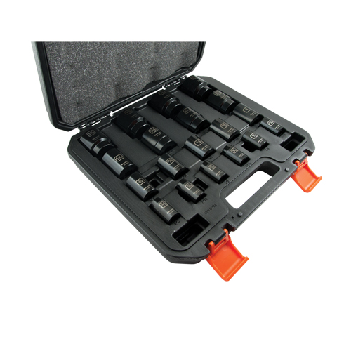 Jeu de douilles SAE, 19 Mcx, Chocs, Prise de 1/2" Oxymax Inc