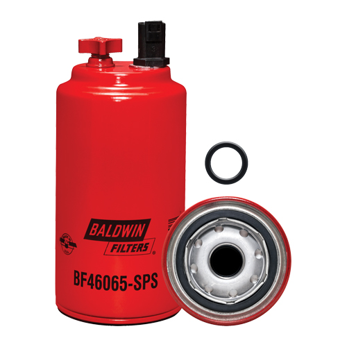 BF46065-SPS Filtre &agrave; carburant s&eacute;parateur d'eau &agrave; visser avec drain, orifice pour capteur et capteur r&eacute;utilisable Oxymax Inc