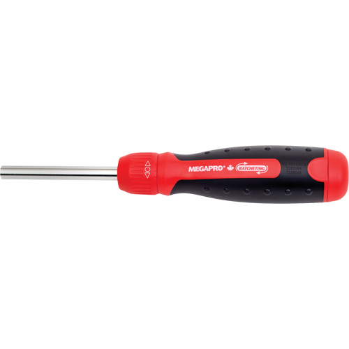 Ratcheting Tamperproof Screwdriver, 8-1/2" L, Cushion Grip Handle Oxymax Inc