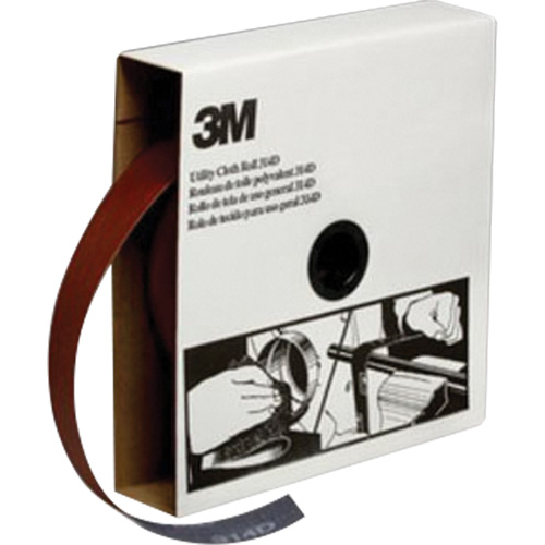 Rouleau de toile abrasive utilitaire, Oxyde d'aluminium, 1-1/2" la x 150' lo, Grain P400 Oxymax Inc
