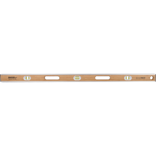 Niveau en bambou Eco-Tech, Poutre en I, 48" lo, Bois, 3, Non magn&eacute;tique Oxymax Inc