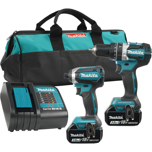 LXT&reg; 2-Tool Brushless Motor Combo Kit, 18 V Oxymax Inc