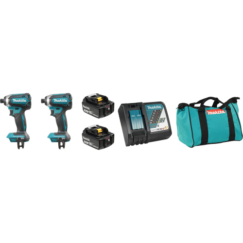 LXT&reg; 2-Tool Brushless Motor Combo Kit, Lithium-Ion, 18 V Oxymax Inc