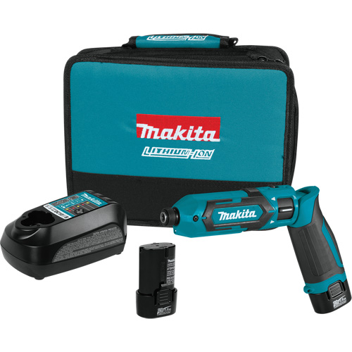 Impact Driver Kit, 1/4", 220 in-lbs Max. Torque, 7.2 V, Lithium-Ion Oxymax Inc