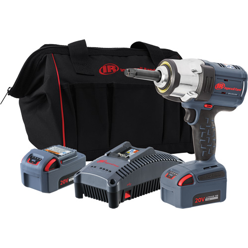 IQv20 Cordless Impact Wrench with 2" Anvil Extension Kit, 20 V, 1/2" Socket Oxymax Inc