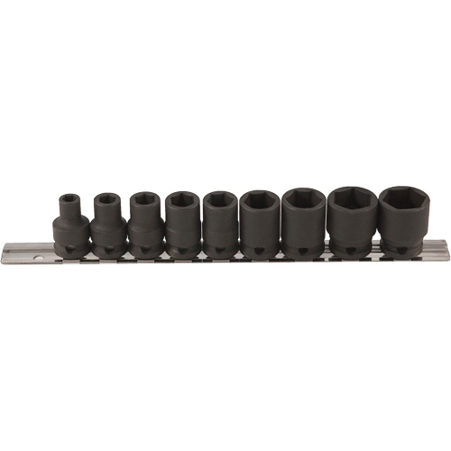 Jeu de douilles &agrave; paroi mince, 9 Mcx, Chocs, Prise de 3/8" Oxymax Inc