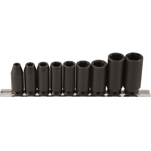 Jeu de douilles longues, 9 Mcx, Chocs, Prise de 3/8", Profond Oxymax Inc